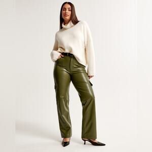 Abercrombie Vegan Leather 90s Relaxed Pant